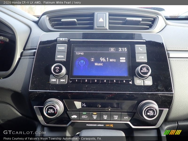 Platinum White Pearl / Ivory 2020 Honda CR-V LX AWD