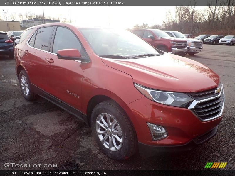 Cayenne Orange Metallic / Jet Black 2020 Chevrolet Equinox LT AWD