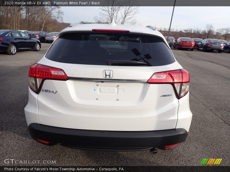 Platinum White Pearl / Black 2020 Honda HR-V EX AWD