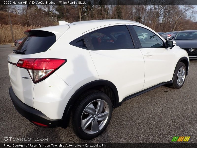 Platinum White Pearl / Black 2020 Honda HR-V EX AWD