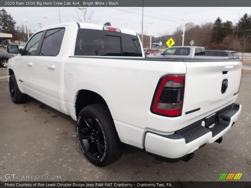 Bright White / Black 2020 Ram 1500 Big Horn Crew Cab 4x4