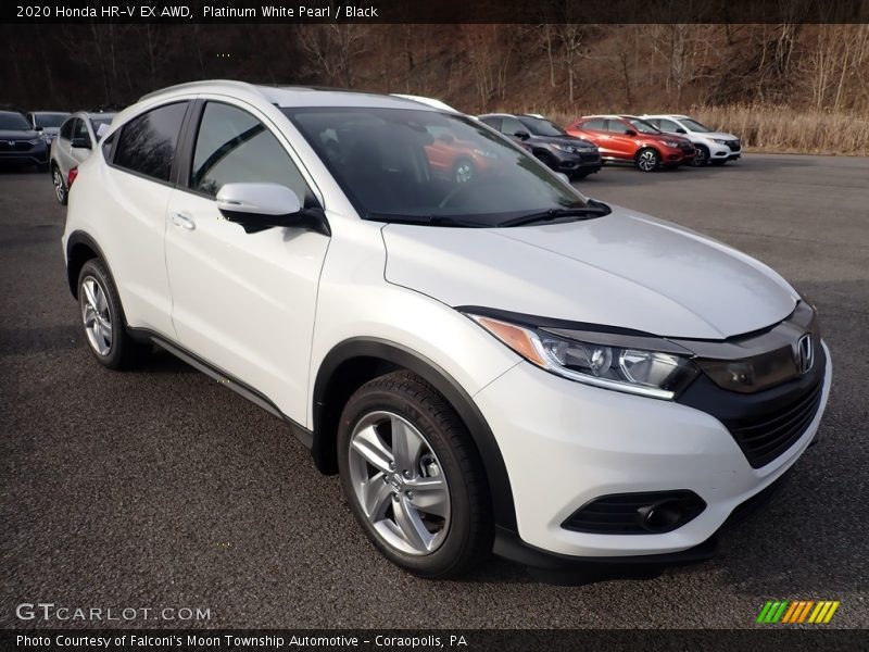 Platinum White Pearl / Black 2020 Honda HR-V EX AWD