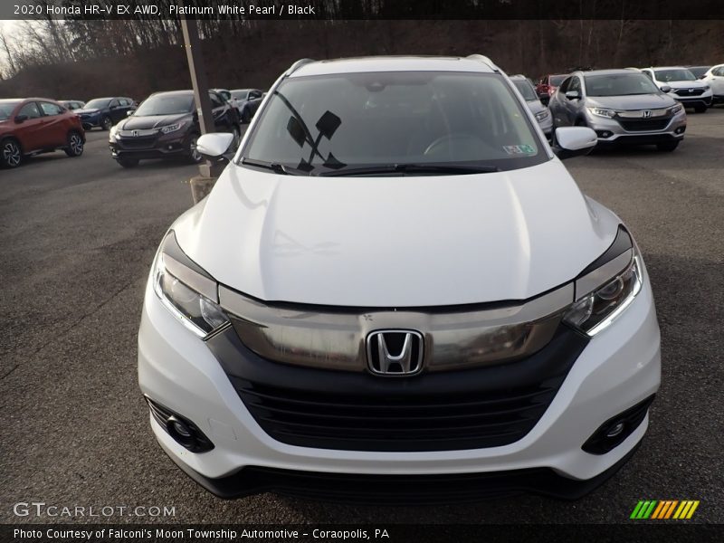 Platinum White Pearl / Black 2020 Honda HR-V EX AWD