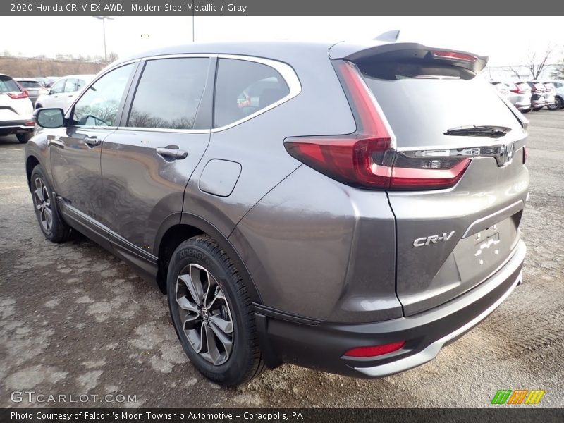 Modern Steel Metallic / Gray 2020 Honda CR-V EX AWD