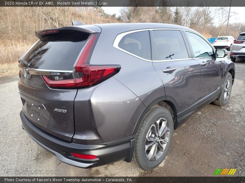 Modern Steel Metallic / Gray 2020 Honda CR-V EX AWD