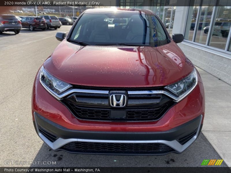 Radiant Red Metallic / Gray 2020 Honda CR-V LX AWD