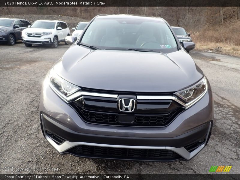 Modern Steel Metallic / Gray 2020 Honda CR-V EX AWD