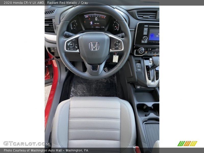 Radiant Red Metallic / Gray 2020 Honda CR-V LX AWD