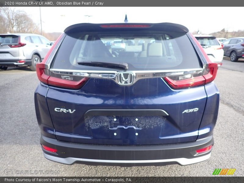 Obsidian Blue Pearl / Gray 2020 Honda CR-V LX AWD