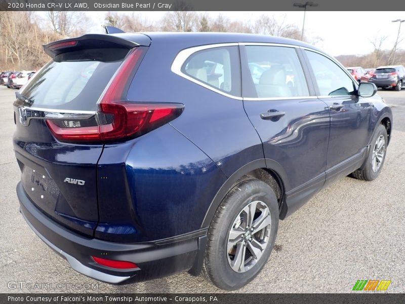Obsidian Blue Pearl / Gray 2020 Honda CR-V LX AWD