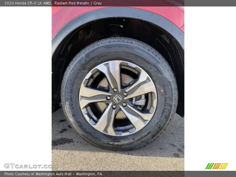 Radiant Red Metallic / Gray 2020 Honda CR-V LX AWD