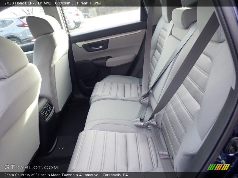 Obsidian Blue Pearl / Gray 2020 Honda CR-V LX AWD