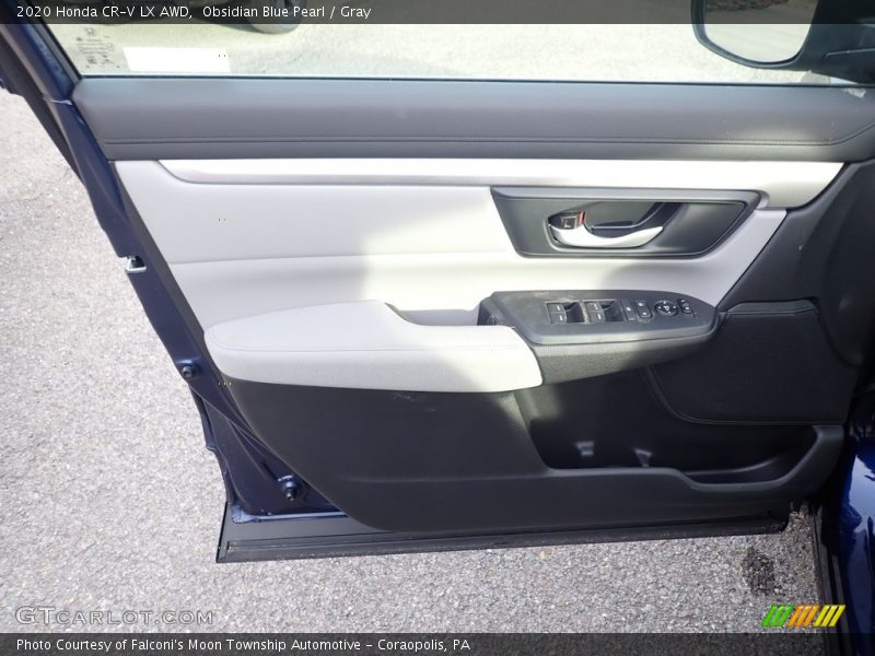 Obsidian Blue Pearl / Gray 2020 Honda CR-V LX AWD