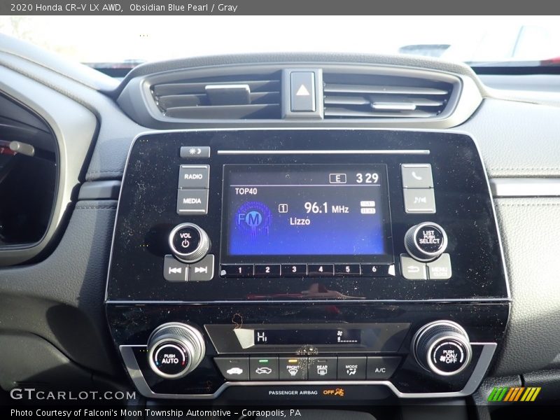 Obsidian Blue Pearl / Gray 2020 Honda CR-V LX AWD