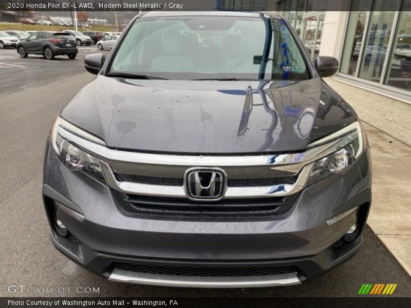 Modern Steel Metallic / Gray 2020 Honda Pilot EX-L AWD