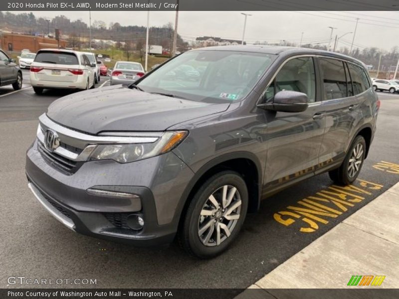 Modern Steel Metallic / Gray 2020 Honda Pilot EX-L AWD