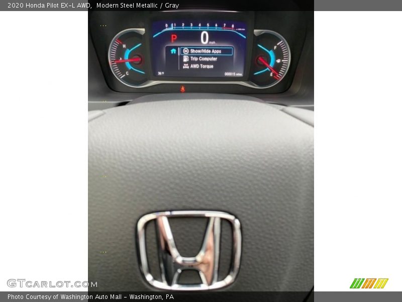 Modern Steel Metallic / Gray 2020 Honda Pilot EX-L AWD