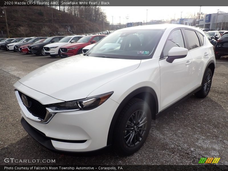 Snowflake White Pearl / Black 2020 Mazda CX-5 Touring AWD
