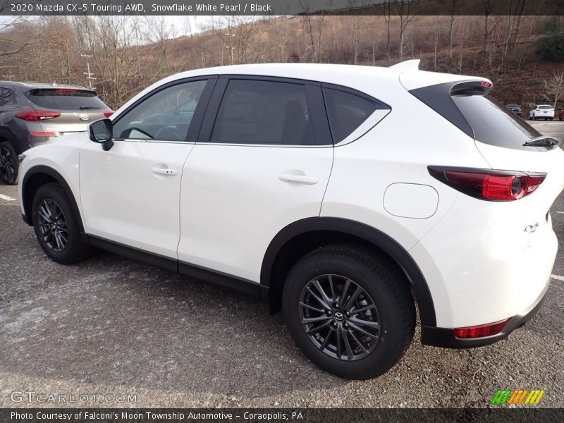 Snowflake White Pearl / Black 2020 Mazda CX-5 Touring AWD