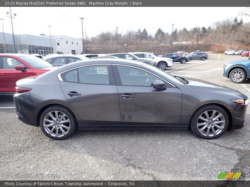 Machine Gray Metallic / Black 2020 Mazda MAZDA3 Preferred Sedan AWD