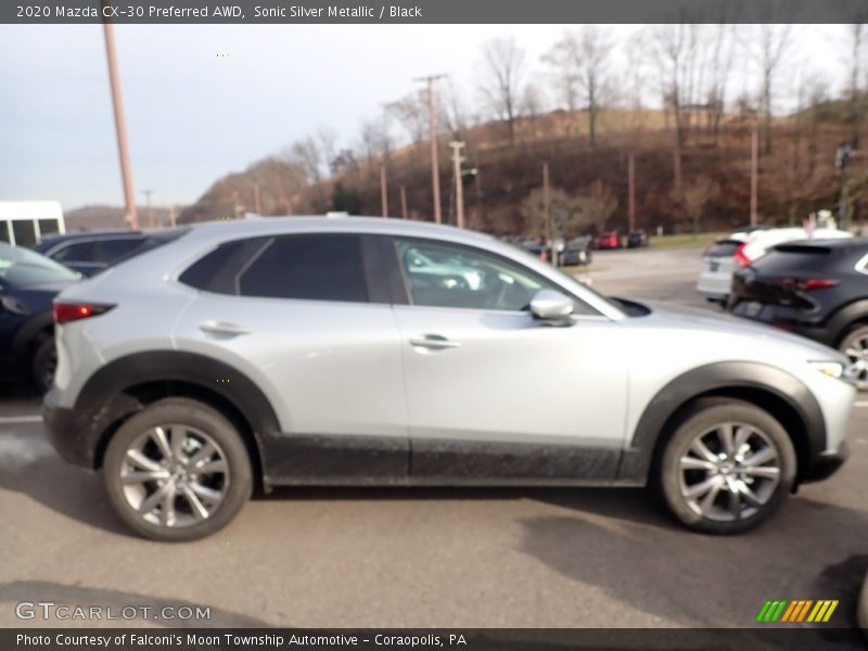 Sonic Silver Metallic / Black 2020 Mazda CX-30 Preferred AWD