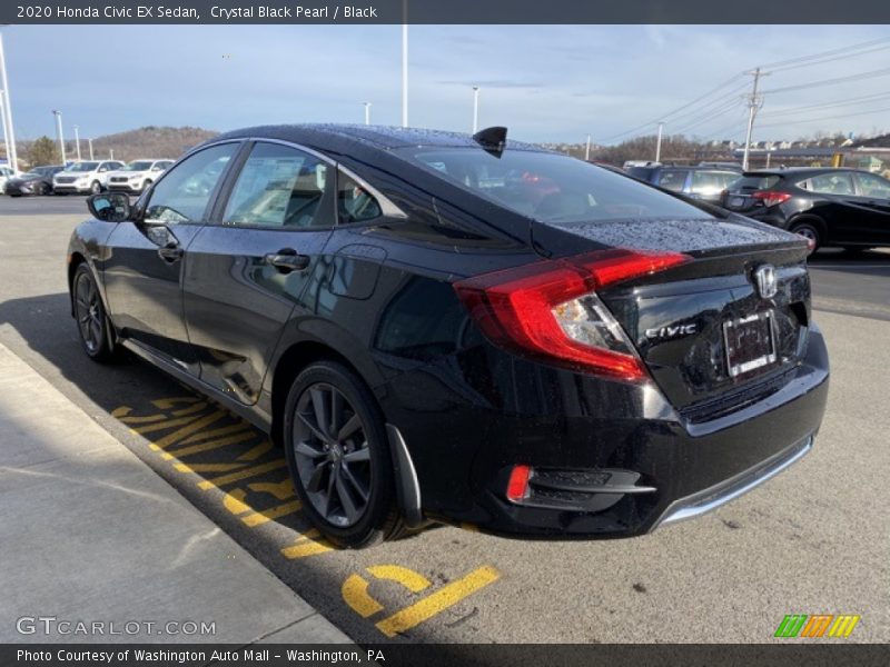 Crystal Black Pearl / Black 2020 Honda Civic EX Sedan