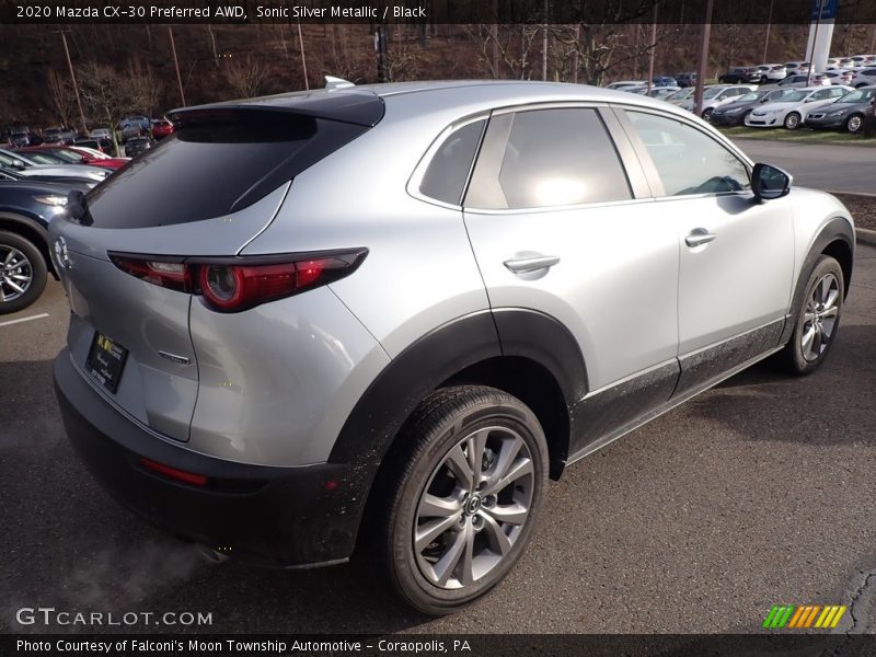 Sonic Silver Metallic / Black 2020 Mazda CX-30 Preferred AWD