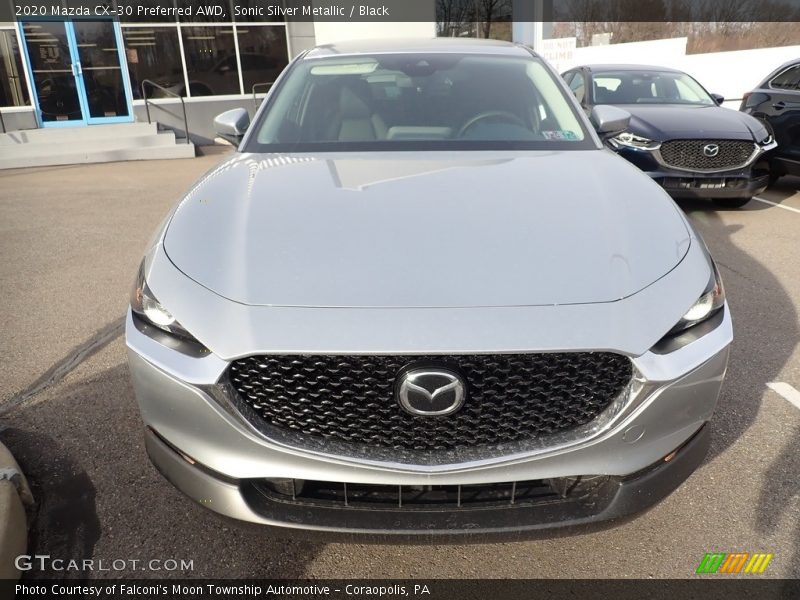 Sonic Silver Metallic / Black 2020 Mazda CX-30 Preferred AWD