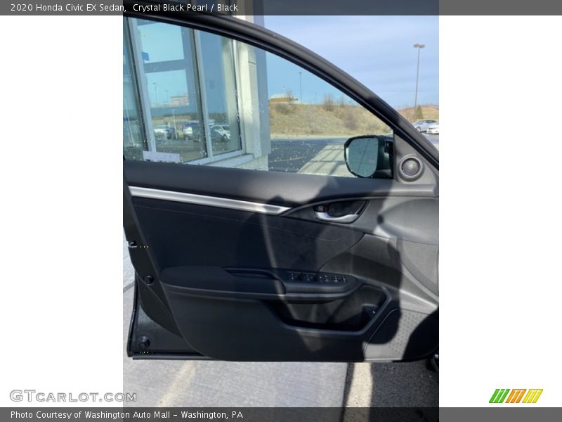 Crystal Black Pearl / Black 2020 Honda Civic EX Sedan