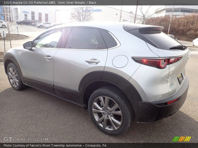Sonic Silver Metallic / Black 2020 Mazda CX-30 Preferred AWD