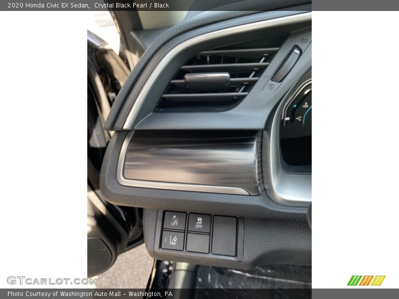 Crystal Black Pearl / Black 2020 Honda Civic EX Sedan