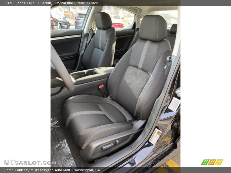 Crystal Black Pearl / Black 2020 Honda Civic EX Sedan