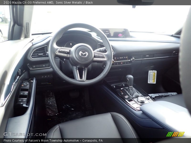 Sonic Silver Metallic / Black 2020 Mazda CX-30 Preferred AWD