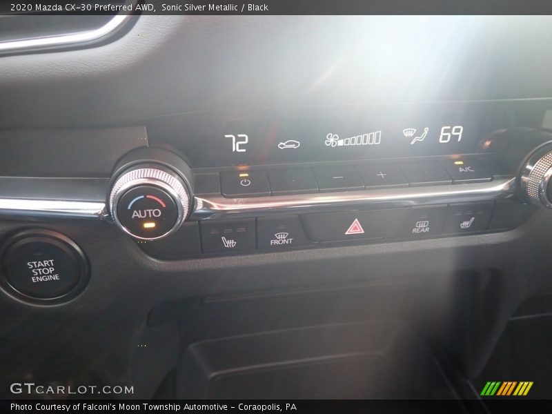 Sonic Silver Metallic / Black 2020 Mazda CX-30 Preferred AWD