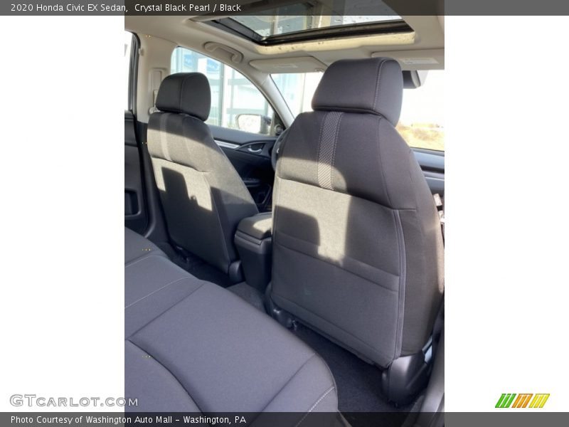 Crystal Black Pearl / Black 2020 Honda Civic EX Sedan