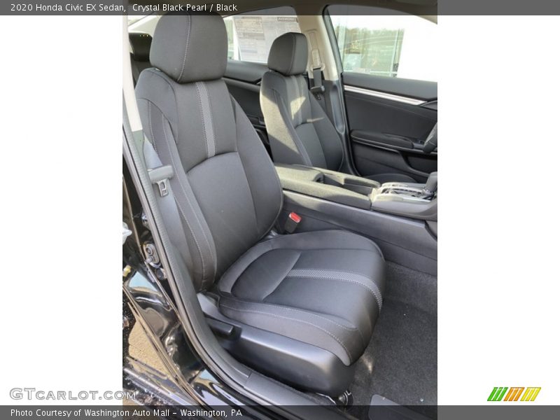 Crystal Black Pearl / Black 2020 Honda Civic EX Sedan