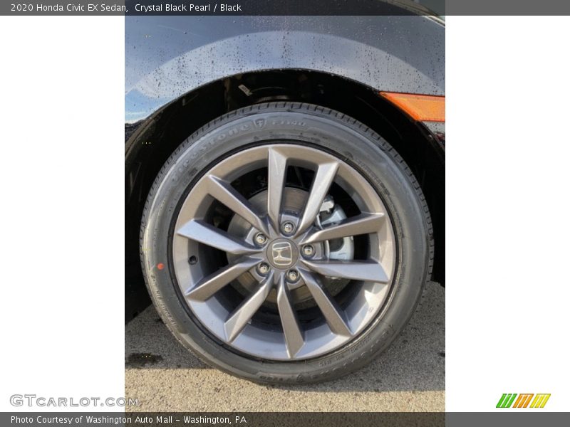 Crystal Black Pearl / Black 2020 Honda Civic EX Sedan