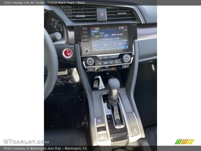 Crystal Black Pearl / Black 2020 Honda Civic EX Sedan