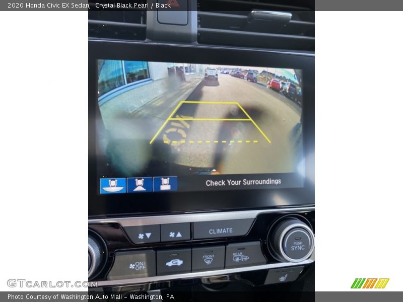 Crystal Black Pearl / Black 2020 Honda Civic EX Sedan