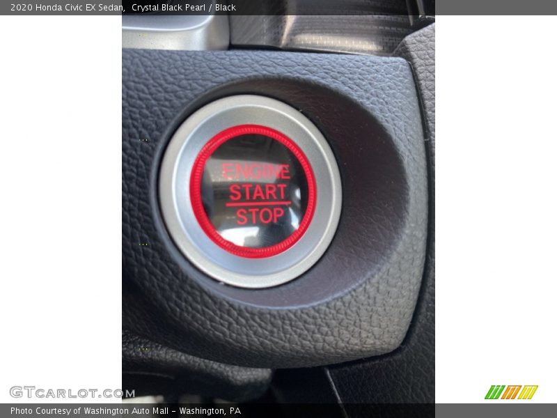 Crystal Black Pearl / Black 2020 Honda Civic EX Sedan