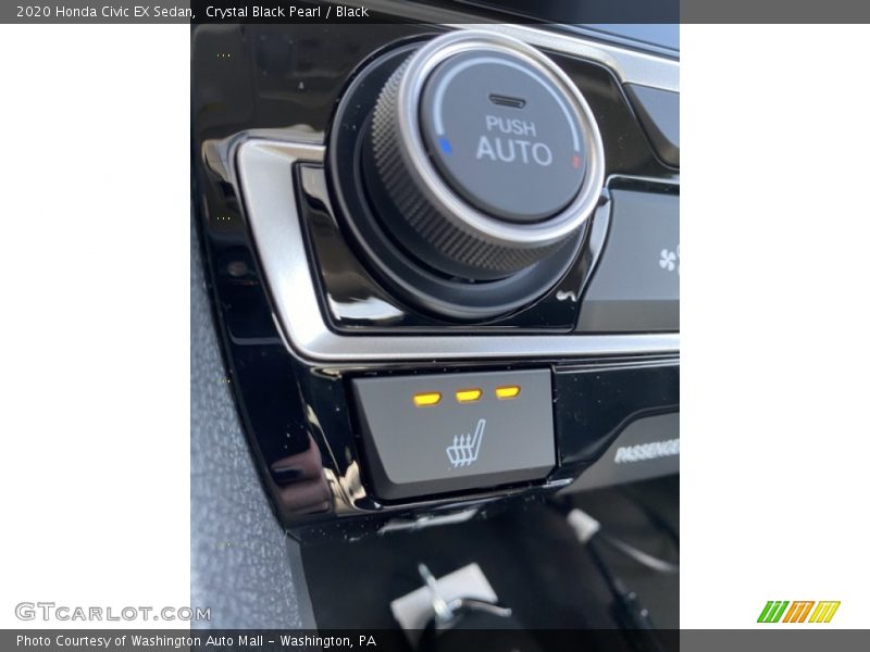 Crystal Black Pearl / Black 2020 Honda Civic EX Sedan