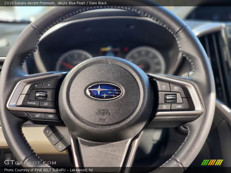 Abyss Blue Pearl / Slate Black 2019 Subaru Ascent Premium
