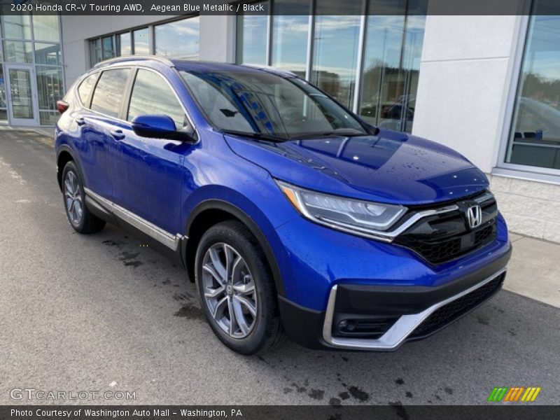 Aegean Blue Metallic / Black 2020 Honda CR-V Touring AWD