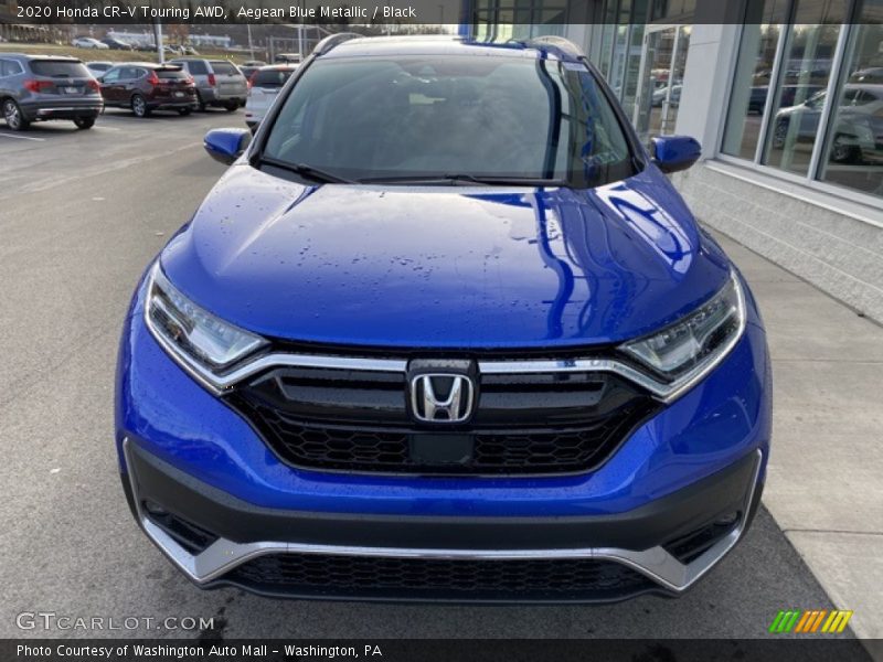 Aegean Blue Metallic / Black 2020 Honda CR-V Touring AWD
