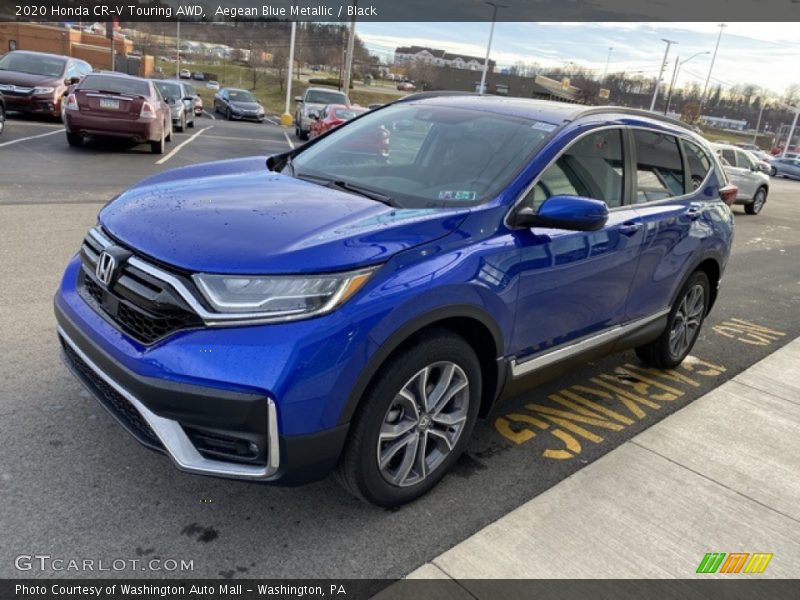 Aegean Blue Metallic / Black 2020 Honda CR-V Touring AWD