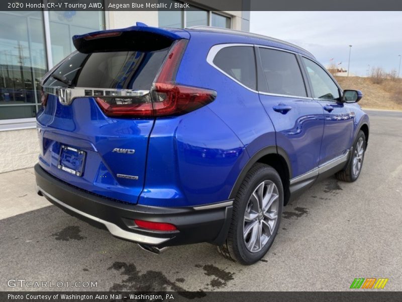 Aegean Blue Metallic / Black 2020 Honda CR-V Touring AWD