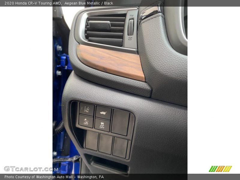 Aegean Blue Metallic / Black 2020 Honda CR-V Touring AWD