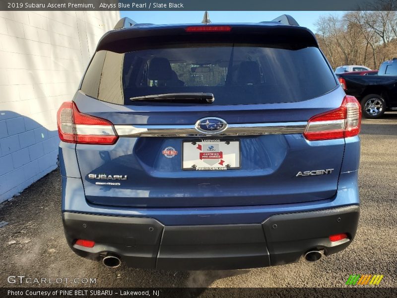 Abyss Blue Pearl / Slate Black 2019 Subaru Ascent Premium