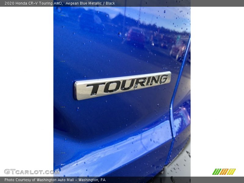 Aegean Blue Metallic / Black 2020 Honda CR-V Touring AWD