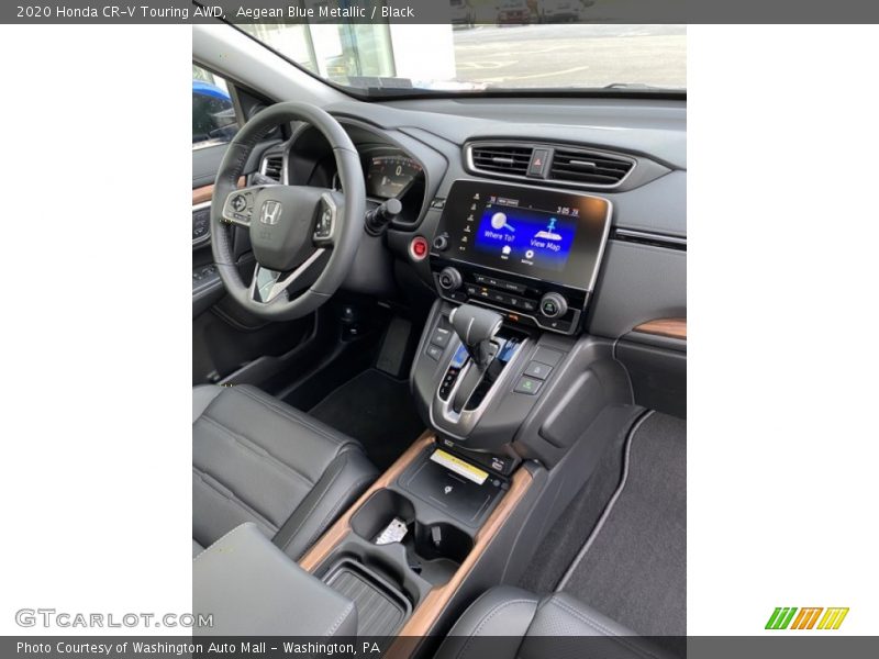 Aegean Blue Metallic / Black 2020 Honda CR-V Touring AWD